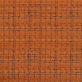 Scrappenstance 2-Ply Flannel F9800-30 Pumpkin by Kim Diehl for Henry Glass Fabrics REM