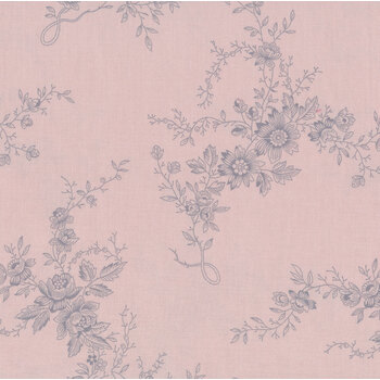 Moonstone 9452-E Powder Pink Bells of Ireland by Edyta Sitar for Andover Fabrics