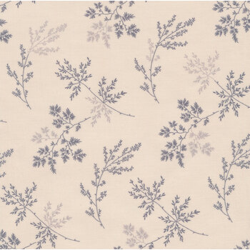 Moonstone 9454-L2 White Truffle Twigs by Edyta Sitar for Andover Fabrics