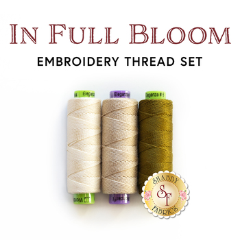 In Full Bloom - Wool Mat Kit - 3 pc Embroidery Thread Set