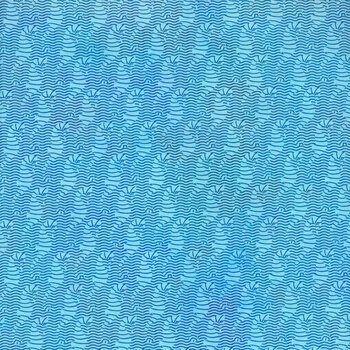 Calypso II 26CAL-1 Sea Horses Blue by Jason Yenter for In the Beginning Fabrics