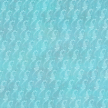 Calypso II 26CAL-2 Sea Horses Teal by Jason Yenter for In the Beginning Fabrics