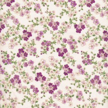 Majestic CM8813-LILAC Delicate Japanese Cherry Blossoms by Timeless Treasures