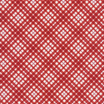 Belle Isle 14924-12 Bias Plaid Red by Minick & Simpson for Moda Fabrics