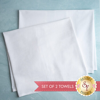  Hand Embroidery Tea Towel - Set of 2