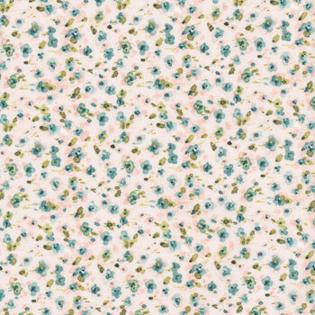 Mint Crush 17769-373 Floral Ditsy Pink by Lisa Audit for Wilmington Prints