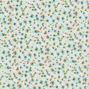 Mint Crush 17769-473 Floral Ditsy Blue by Lisa Audit for Wilmington Prints