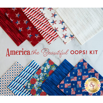  Trip Around The World Quilt Kit  - America the Beautiful - Oops Kit