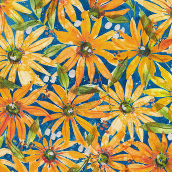 Fresh As a Daisy 8494-14 Cobalt by Create Joy Project for Moda Fabrics