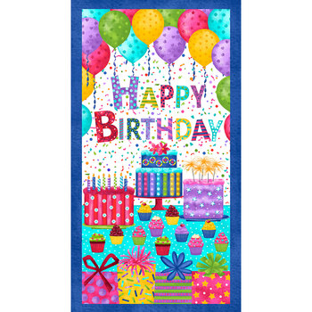Party Line 1811P-75 Happy Birthday Panel by Blank Quilting Corporation