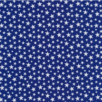 My Happy Place 6041-71 Blue Tossed Little Stars by Sharla Fults for Studio E Fabrics
