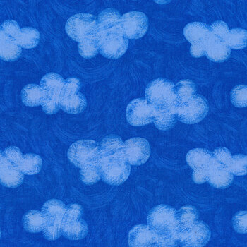 My Happy Place 6044-77 Multi Clouds by Sharla Fults for Studio E Fabrics