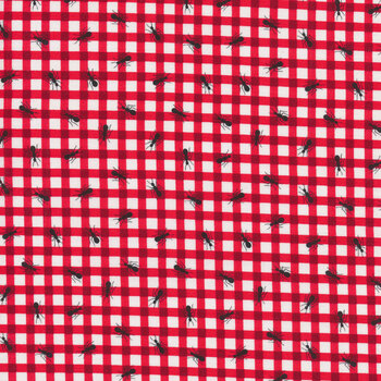My Happy Place 6048-81 Red Ant Gingham by Sharla Fults for Studio E Fabrics