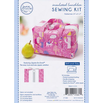 Insulated Lunchbox Sewing Kit - White Zipper - June Tailor