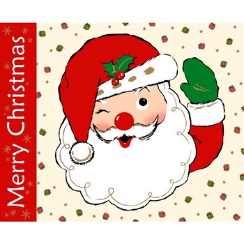 Vintage Holidays CM9642-REDX-D - Panel by Michael Miller Fabrics