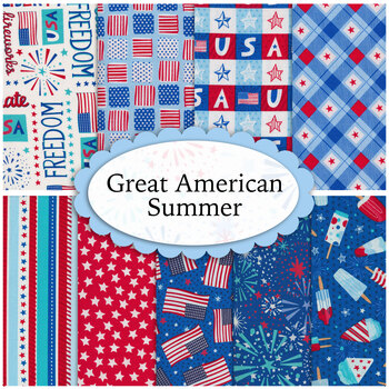 Great American Summer 9 FQ Set by Emily Dumas for Henry Glass Fabrics