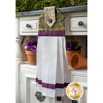 Hanging Towel Kit - Violet Hill - Green Garden
