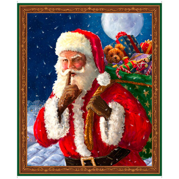 Santa's Night Out 28394-X Santa Panel by Quilting Treasures