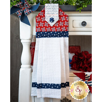  Hanging Towel Kit - Land of Liberty - Red