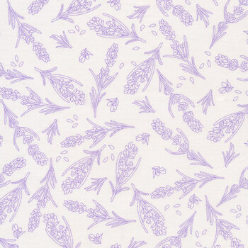 Lavender Blessings 20365-14 Natural by Debbie Beaves for Robert Kaufman Fabrics