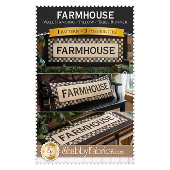 Farmhouse Wall Hanging, Pillow, or Table Runner Pattern