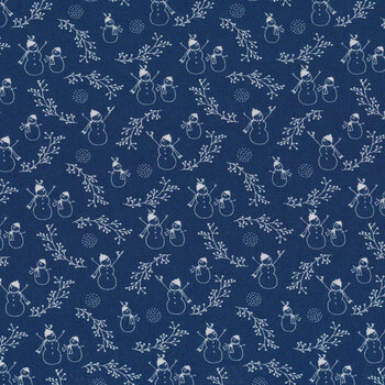Crystal Lane 2982-16 Winter Blue by Bunny Hill Designs for Moda Fabrics