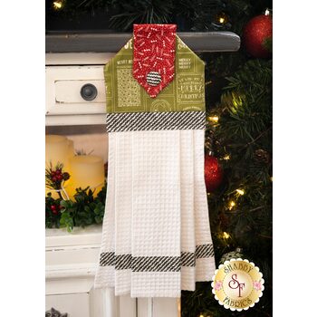  Hanging Towel Kit - The Christmas Card - Green