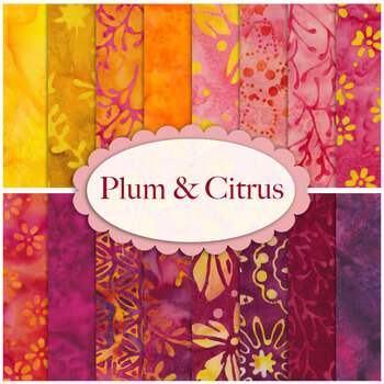 Plum & Citrus  16 FQ Set by Anthology Fabrics