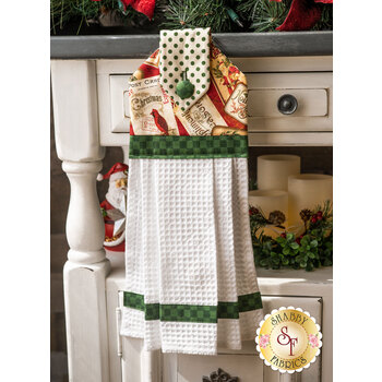  Hanging Towel Kit - Postcard Holiday - Green