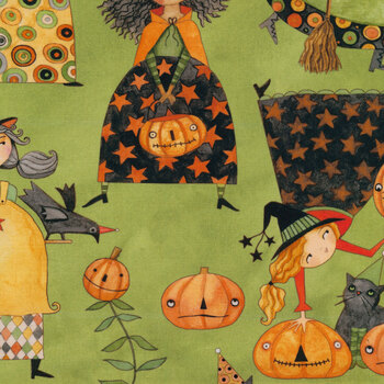 Halloween Whimsy 11820-GREEN by Riley Blake Designs