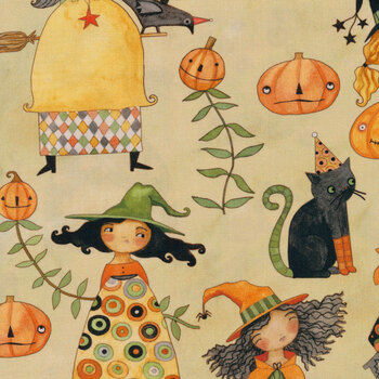 Halloween Whimsy 11820-PARCHMENT by Riley Blake Designs