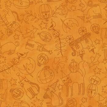Halloween Whimsy 11823-ORANGE by Riley Blake Designs