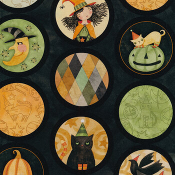 Halloween Whimsy 11825-BLACK by Riley Blake Designs