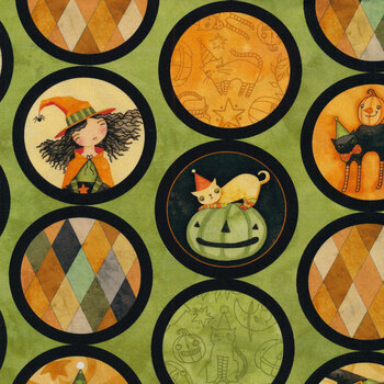 Halloween Whimsy 11825-GREEN by Riley Blake Designs