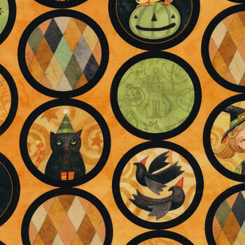 Halloween Whimsy 11825-ORANGE by Riley Blake Designs