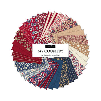 My Country  Mini Charm Pack by Kathy Schmitz for Moda Fabrics