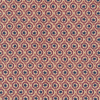 My Country 7043-12 Bunting Blooms Wheat by Kathy Schmitz for Moda Fabrics