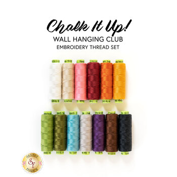 Chalk It Up Wall Hanging Club - 13pc Embroidery Thread Set