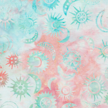 Dusk to Dawn Batiks MASB64-QC Suns and Moons Tossed by Monique Jacobs for Maywood Studio