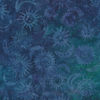 Dusk to Dawn Batiks MASB64-QB Suns and Moons Tossed by Monique Jacobs for Maywood Studio REM