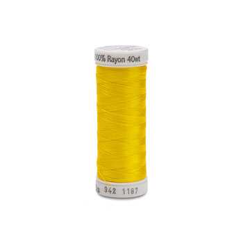 Sulky 40 wt Rayon Thread #1187 Mimosa Yellow - 250 yds