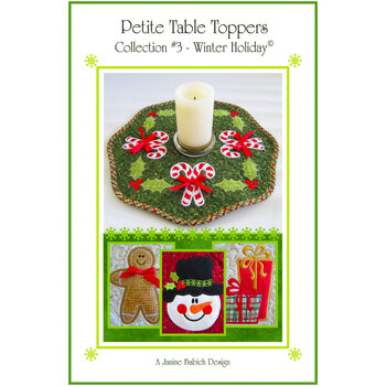 Petite Table Toppers Collection 3 - Winter Holiday - Machine Embroidery CD