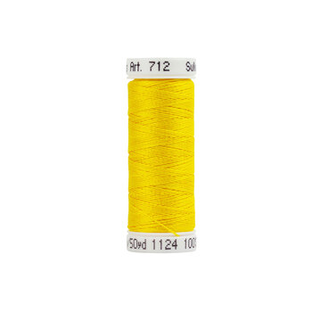Sulky 12 wt Cotton Petites Thread #1124 Sun Yellow - 50 yds