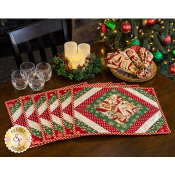  Quilt As You Go Casablanca Placemats Kit - Postcard Holiday - Makes 6