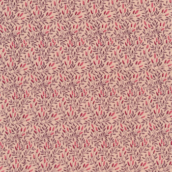 Lady Tulip A-188-E Carnation Reed by Edyta Sitar for Andover Fabrics