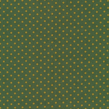 Lady Tulip A-196-G Dark Olive Garden Dew by Edyta Sitar for Andover Fabrics