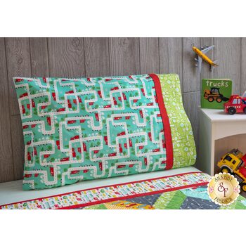 Magic Pillowcase - On The Go - Standard - Teal Roads - SAMPLE