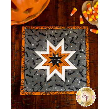  Folded Star Squared Hot Pad Kit - Holiday Essentials - Halloween - Gray