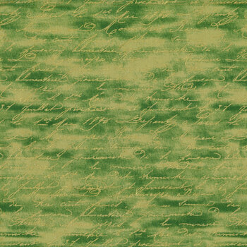 Gilded Rose CM1322-GREEN Gilded Rose Script by Chong-a Hwang for Timeless Treasures