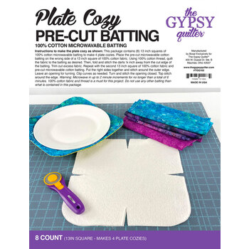 Plate Cozy Pre-Cut Batting - 8ct by The Gypsy Quilter